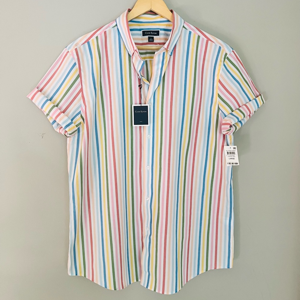 Pastel Stripped Shirt. New With Tags